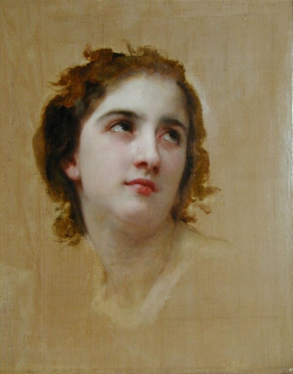 Croquis de una joven – William Bouguereau William Bouguereau mx.artemisreproduction.com