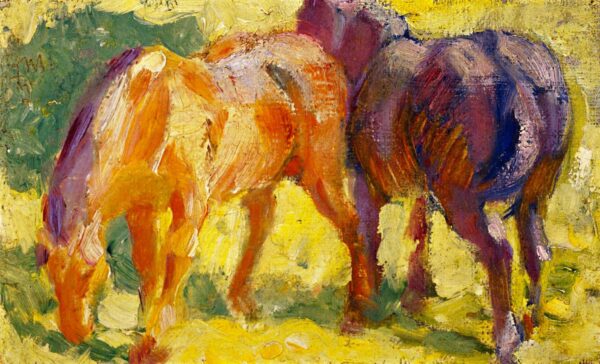 Pequeña imagen de un caballo – Franz Marc Franz Marc mx.artemisreproduction.com