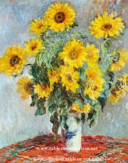 Ramo de girasoles – Claude Monet cuadro de flores Claude Monet mx.artemisreproduction.com