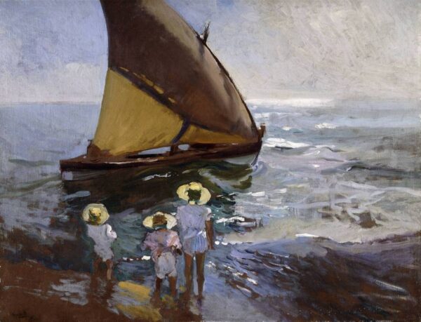 En la playa de Valencia – Sorolla Joaquín Sorolla mx.artemisreproduction.com