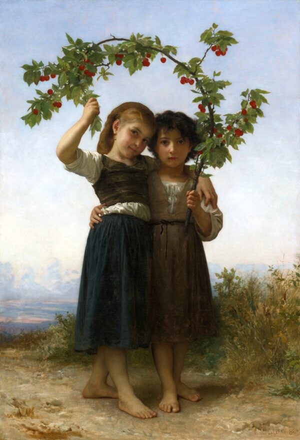 La rama de las cerezas – William Bouguereau William Bouguereau mx.artemisreproduction.com