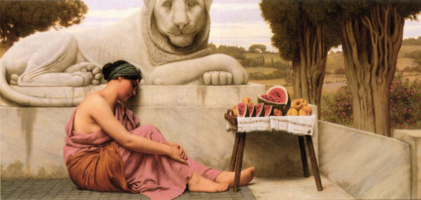 El vendedor de frutas – John William Godward John William Godward mx.artemisreproduction.com