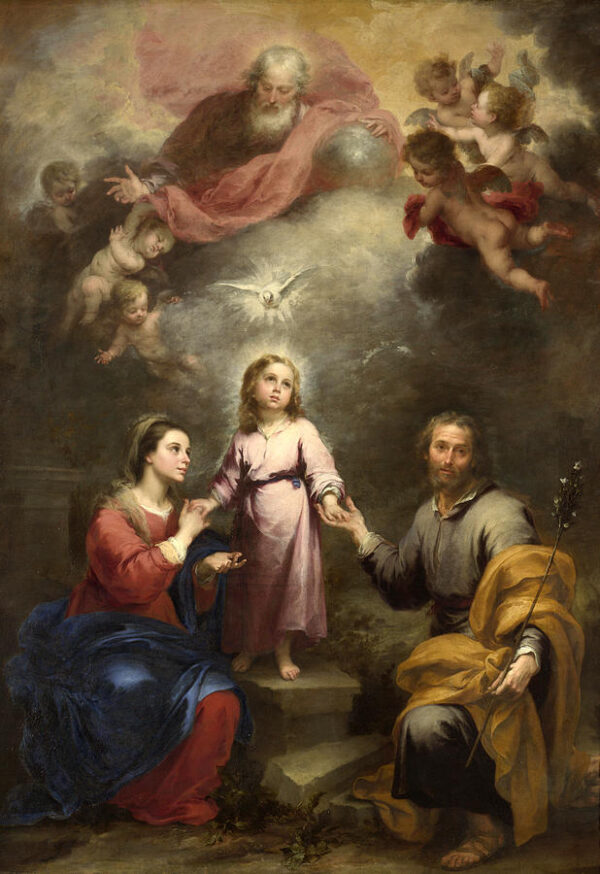 Las trinitarias celeste y terrestre – Bartolomé Esteban Murillo Bartolomé Esteban Murillo mx.artemisreproduction.com