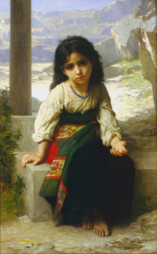 El pequeño mendigo – William Bouguereau William Bouguereau mx.artemisreproduction.com