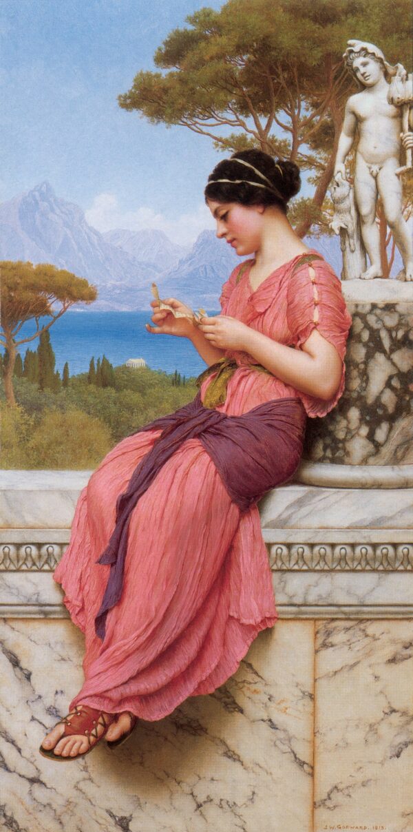 La carta de amor – John William Godward John William Godward mx.artemisreproduction.com