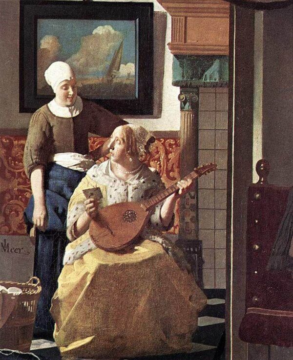 El detalle de la carta de amor (Vermeer) – Johannes Vermeer Johannes Vermeer mx.artemisreproduction.com