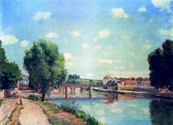 El puente ferroviario – Camille Pissarro Camille Pissarro mx.artemisreproduction.com