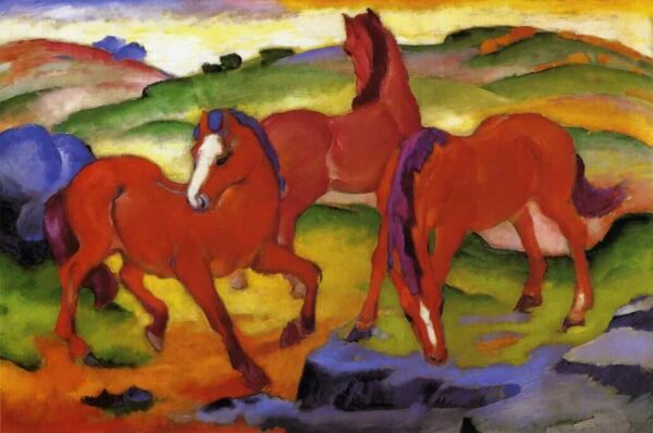 Caballos rojos – Franz Marc Franz Marc mx.artemisreproduction.com