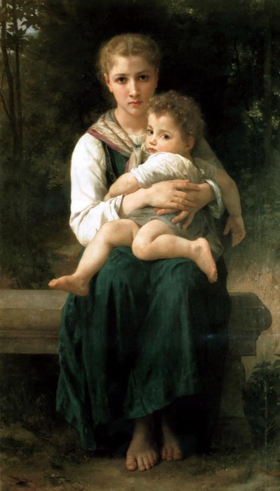 Las dos hermanas – William Bouguereau William Bouguereau mx.artemisreproduction.com