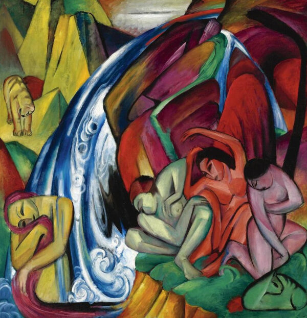 La cascada – Franz Marc Franz Marc mx.artemisreproduction.com