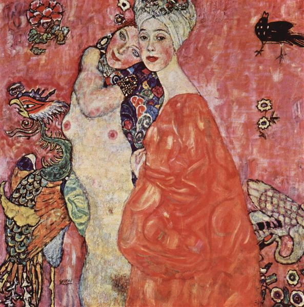 Las amigas – Gustav Klimt Cuadros Populares mx.artemisreproduction.com