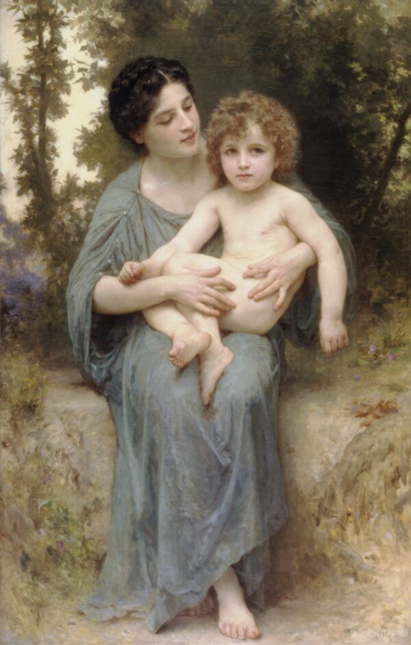 El joven hermano – William Bouguereau William Bouguereau mx.artemisreproduction.com