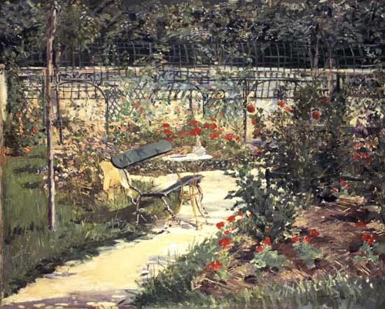 El banco del jardín de Versalles – Edouard Manet Édouard Manet mx.artemisreproduction.com