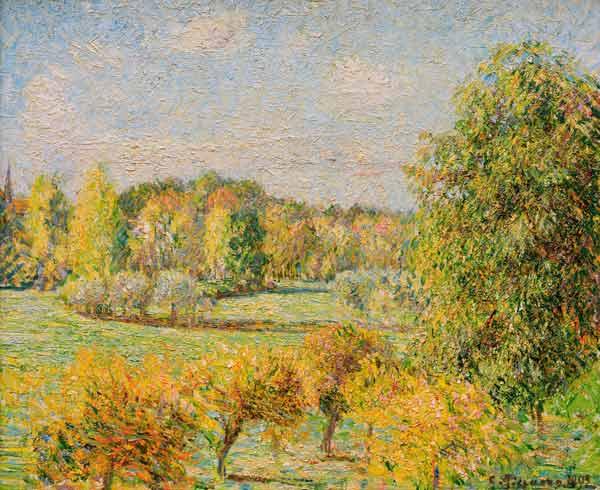 El otoño en Eragny – Camille Pissarro Camille Pissarro mx.artemisreproduction.com