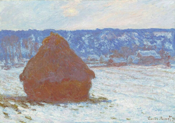 Meule, efecto de nieve, tiempo nublado – Claude Monet Claude Monet mx.artemisreproduction.com