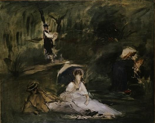 Bajo los árboles (La salida al campo) – Edouard Manet Édouard Manet mx.artemisreproduction.com