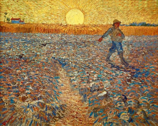 El sembrador al atardecer – Van Gogh Vincent Van Gogh mx.artemisreproduction.com