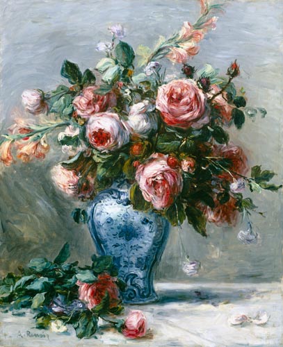 Vaso de rosas – Pierre-Auguste Renoir Pierre-Auguste Renoir mx.artemisreproduction.com