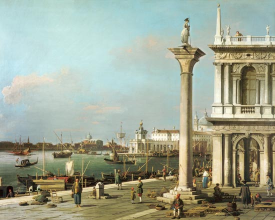 Vista de la entrada del Gran Canal desde la Piazzetta – Canal Giovanni Antonio Giovanni Antonio Canal mx.artemisreproduction.com