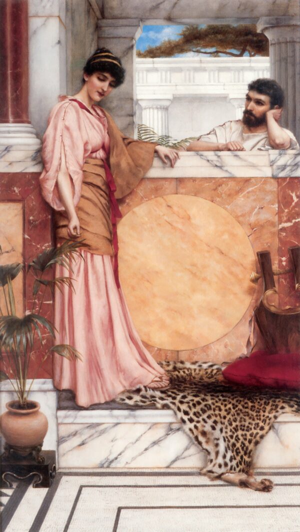 En espera de una respuesta – John William Godward John William Godward mx.artemisreproduction.com