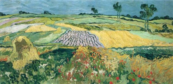 Campos en Auvers – Van Gogh Vincent Van Gogh mx.artemisreproduction.com