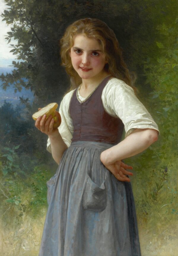 Té de la tarde en los campos – William Bouguereau William Bouguereau mx.artemisreproduction.com