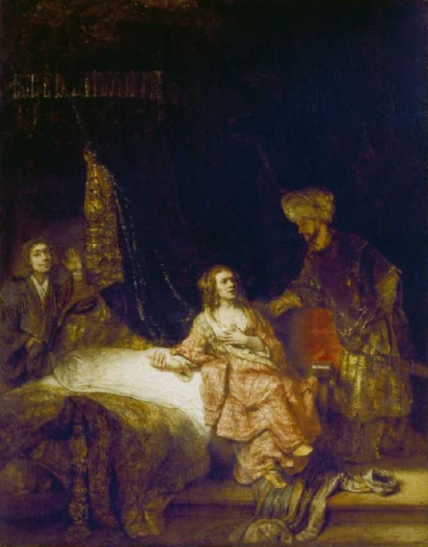 José y la mujer de Potifar – Rembrandt van Rijn Rembrandt van Rijn mx.artemisreproduction.com