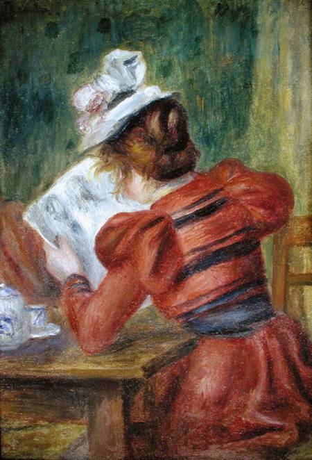 Chica joven que lee – Pierre-Auguste Renoir Pierre-Auguste Renoir mx.artemisreproduction.com