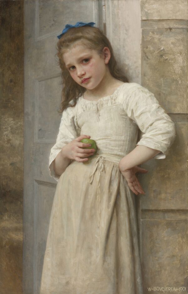 Yvonne en el umbral de la puerta – William Bouguereau William Bouguereau mx.artemisreproduction.com